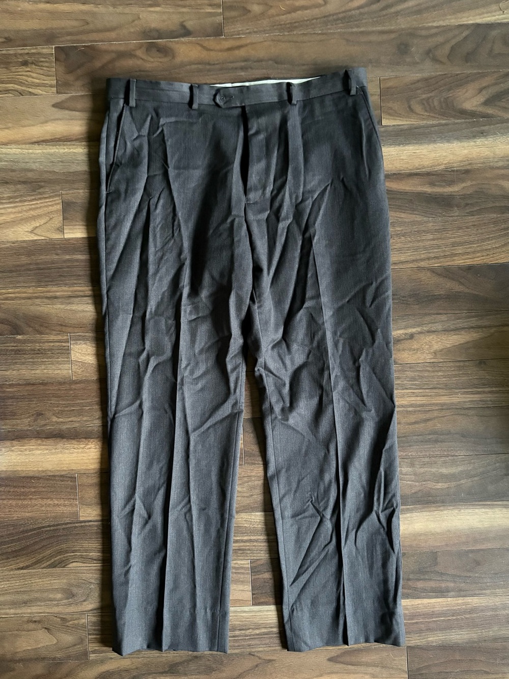 Ralph Lauren Men's Charcoal Wool Dress Pants
